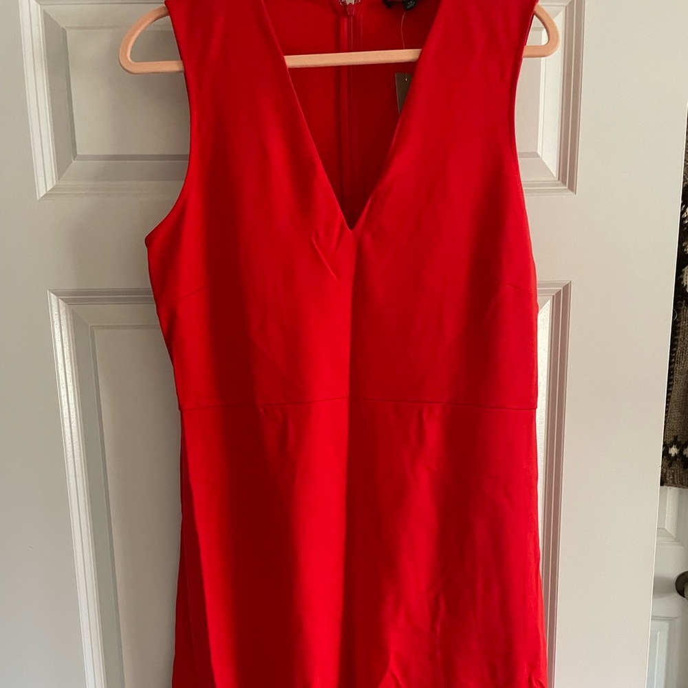 JCrew Red Shift Dress, Size 14